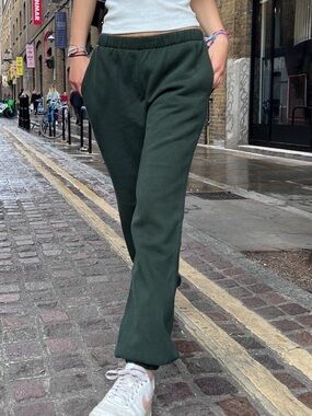 Brandy Melville Dark Green Track Pants